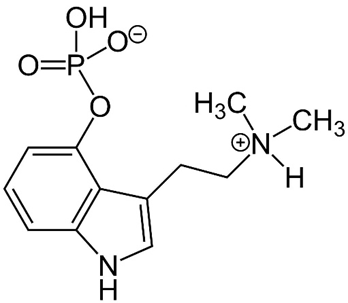 null 裸盖菇素化学结构式(via Wikipedia)